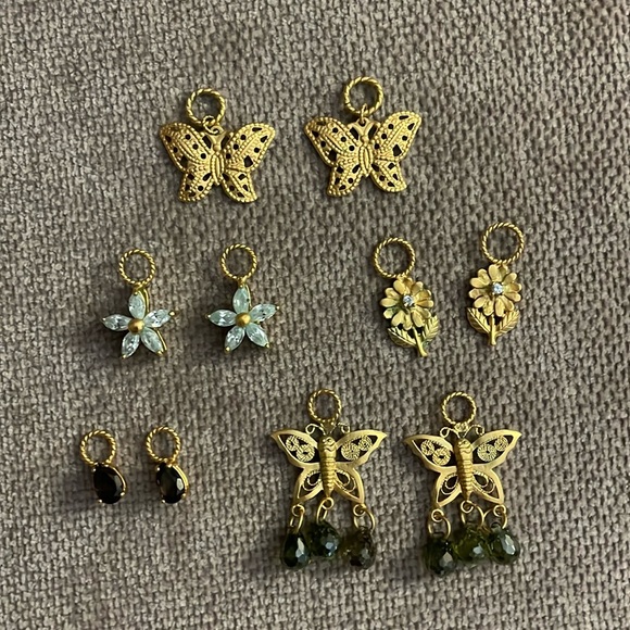Jewelry - Five pairs of earring charms for hoop earrings